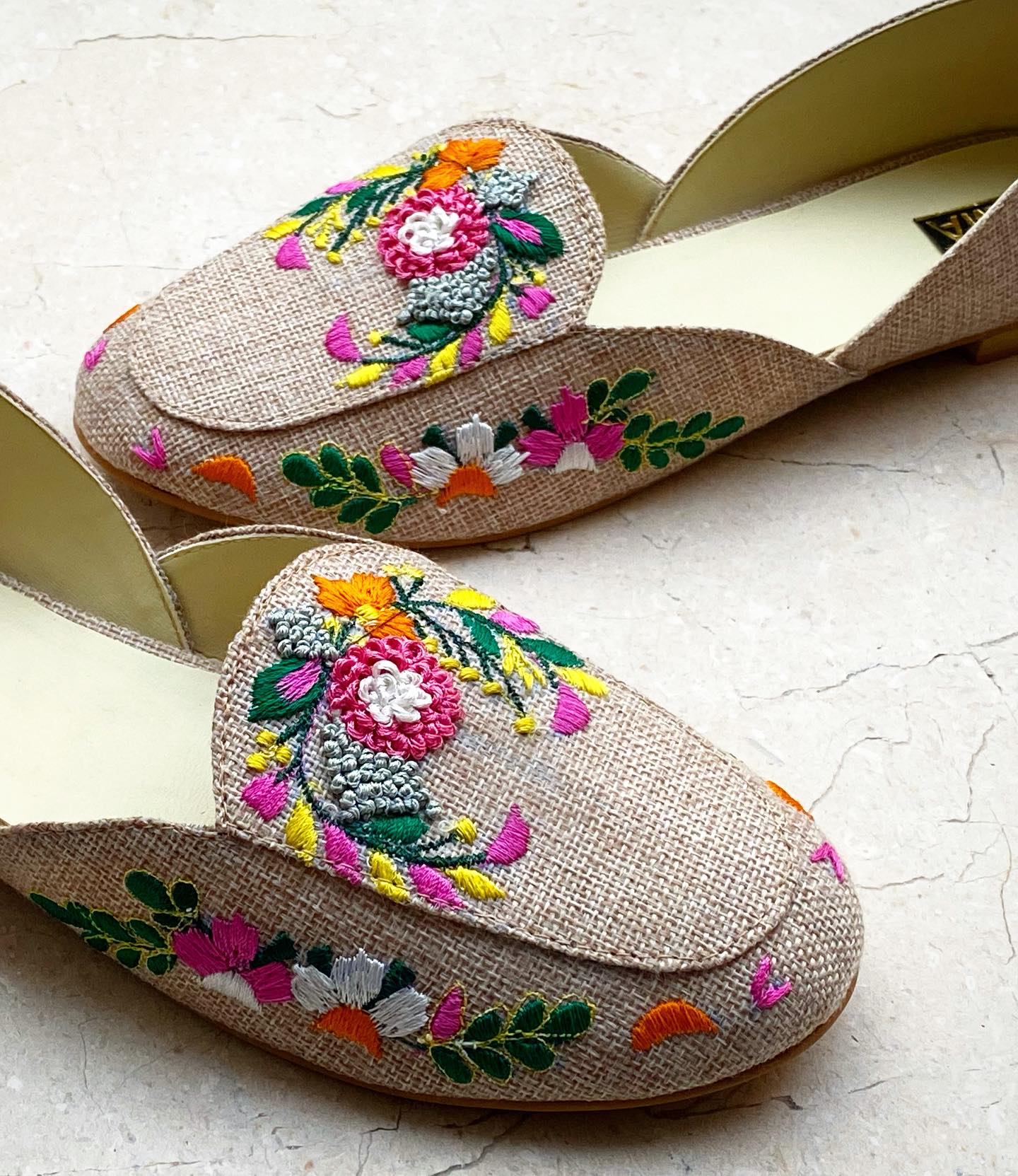Winter Bloom Jute Loafers