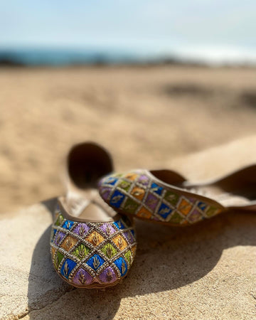 Pastel yellow purple