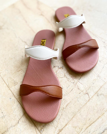 Tan/white