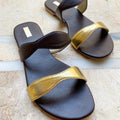  Chocolate brown/ gold