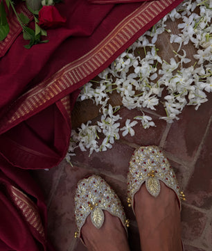 CHAMELI khussa handcrafted in Karachi by SOMA