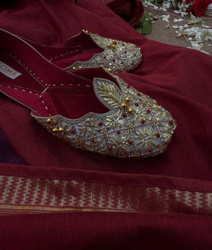 CHAMELI چمیلی gold and silver gota khussa by SOMA