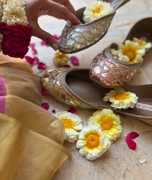 Raunak mukesh khussa in gold, handmade by SOMA